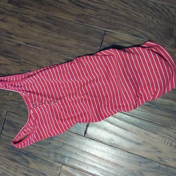 Old Navy Red Striped Fitted Maternity Tank XS - Picture 1 of 4
